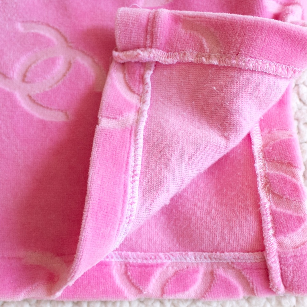 Iconic Chanel Spring 1996 Pink Velour Tunic Dress - Picture 9 of 12